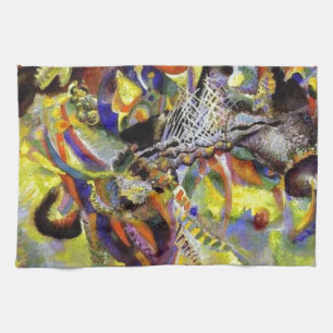 Paño De Cocina Pintura abstracta de la fiebre por Kandinsky