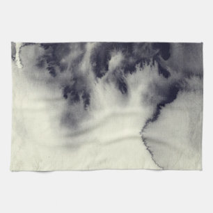 Paño De Cocina Pintura abstracta de la tinta en textura del papel