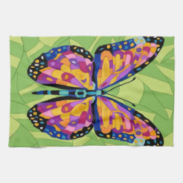 Paño De Cocina Pintura abstracta de mariposa
