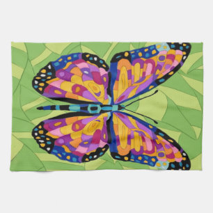 Paño De Cocina Pintura abstracta de mariposa