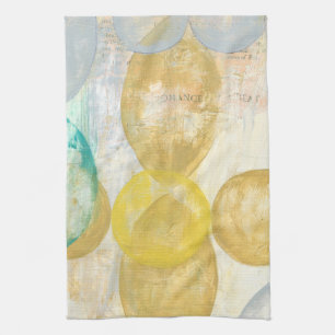 Paño De Cocina Pintura abstracta moderna en papel de periódico
