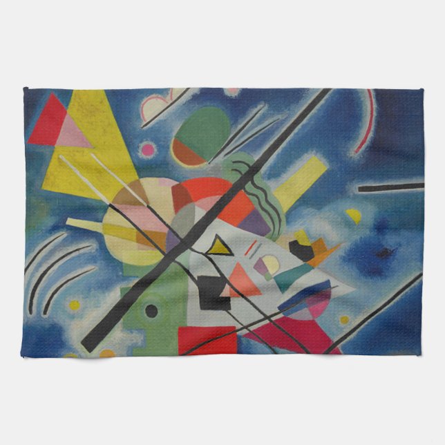 Paño De Cocina Pintura azul de Kandinsky (Horizontal)