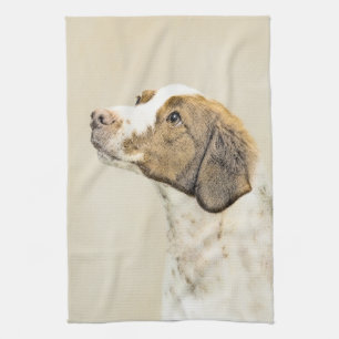 Paño De Cocina Pintura británica - Arte de perro original muy bo