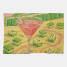 Pintura Chic de Mahjong Cóctel 