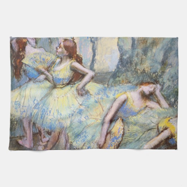 Paño De Cocina Pintura de bailarinas de arte Degas Ballet (Horizontal)