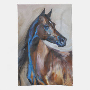 Paño De Cocina Pintura de caballo árabe