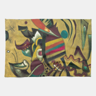 Paño De Cocina Pintura de lienzo abstracto de puntos de Kandinsky