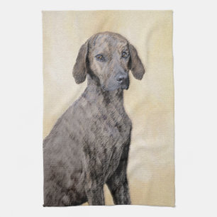 Paño De Cocina Pintura de lott - Arte de perro original lindo