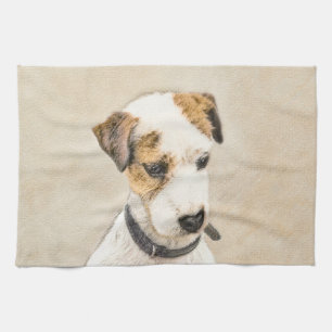 Paño De Cocina Pintura de Parson Jack Russell Terrier - Arte de p