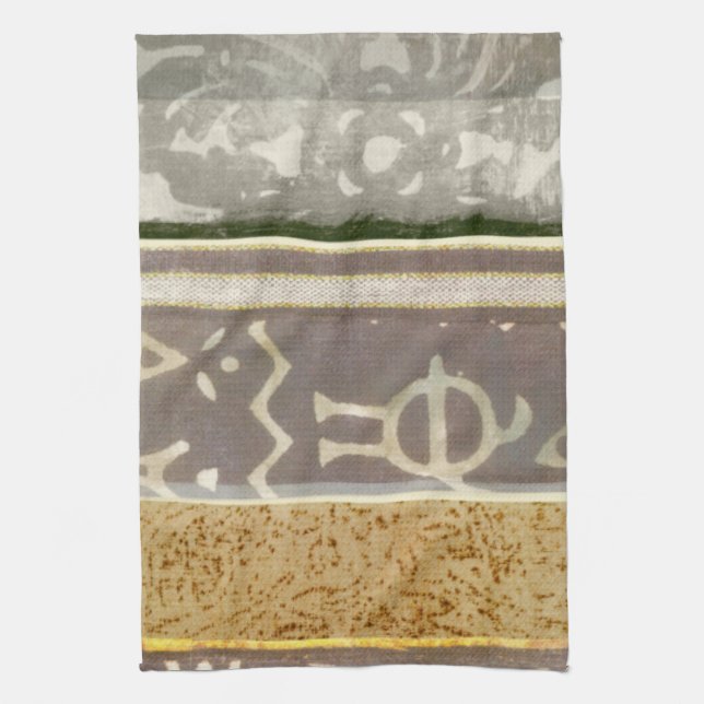 Paño De Cocina Pintura de patrón tribal contemporáneo (Vertical)