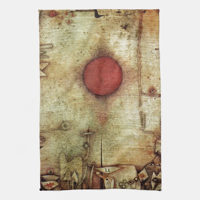 Paño De Cocina Pintura de Paul Klee Ad Marginem (Vertical)