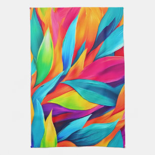 Paño De Cocina Pintura de tapiz de hoja tropical