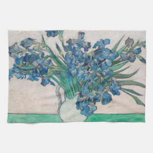 Paño De Cocina Pintura de Van Gogh Jarrón de Iris Impresionismo