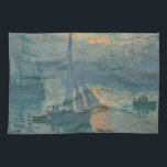 Paño De Cocina Pintura del Impresionismo Marítimo Monet Sunrise<br><div class="desc">El cuadro de Claude Monet Sunrise (Marina) es un cuadro famoso del impresionista francés Claude Monet pintado en 1872. Sunrise (Marine) fue pintada en el aire puro,  o "al aire libre" y muestra sus pinceladas informales y espontáneas.</div>