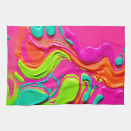 Paño De Cocina Pintura líquida vibrante