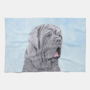 Paño De Cocina Pintura Neopolitana de Mastiff - Arte Perro Origin