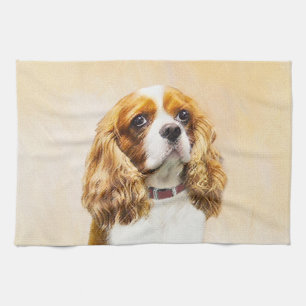 Paño De Cocina Pintura original del Cavalier King Charles Spaniel