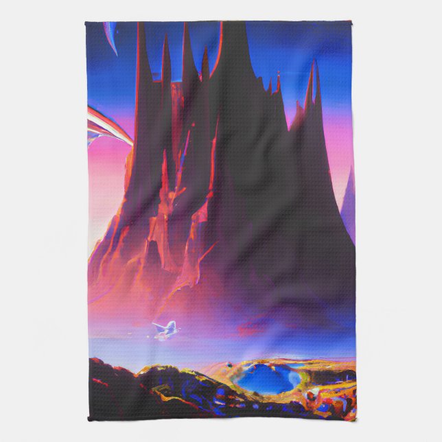 Paño De Cocina Pintura petrolera de Dream World (Vertical)