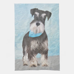 Paño De Cocina Pintura Schnauzer (en miniatura) - Perro original