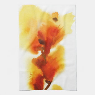 Paño De Cocina Pinturas florales abstractas 2 de la acuarela