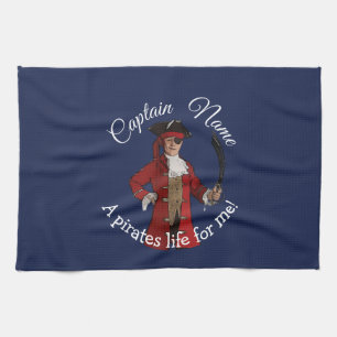 Paño De Cocina Pirata Fiesta de Nautical Blue Boy