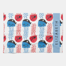 Pirate Jellyfish, patrón de medusas, tu nombre