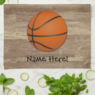Paño De Cocina Piso personalizado de madera del baloncesto