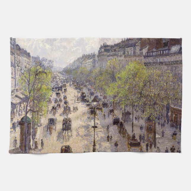 Paño De Cocina Pissarro - Boulevard Montmartre, primavera (Horizontal)