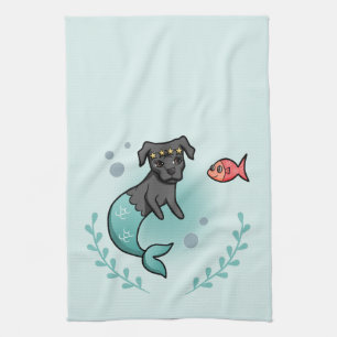 Paño De Cocina Pitbull de la sirena