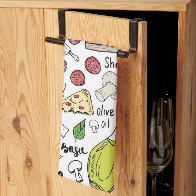 Paño De Cocina Pizza  (Pliegue de tercios)