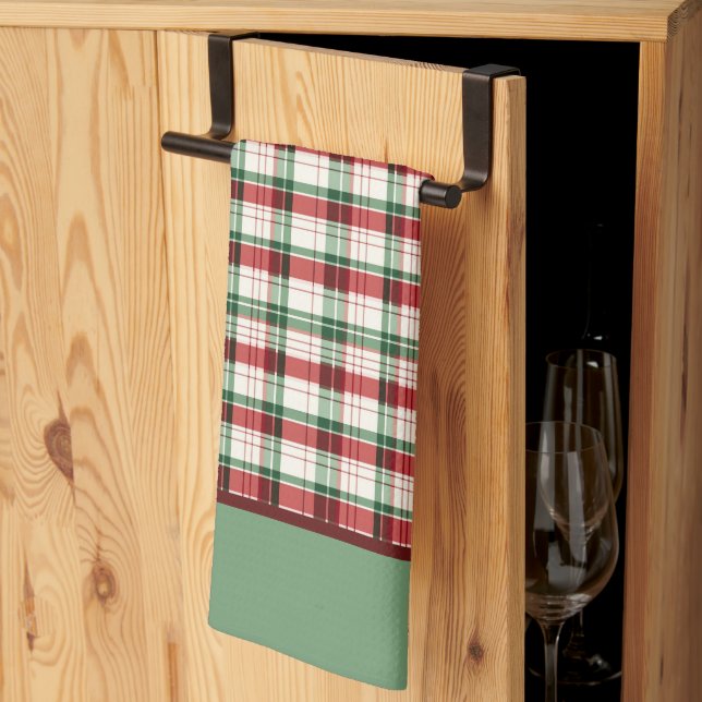 Paño De Cocina Placa verde (Pliegue de tercios)