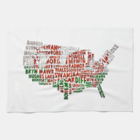Placenames galeses en el arte Word en Estados Unid