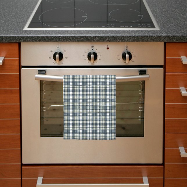 Paño De Cocina Plaid Azul Vaquero Verde Salvia Blanco (Subido por el creador)