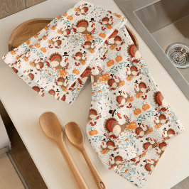 Paño De Cocina Plan de Acción de Gracias Turquía de otoño