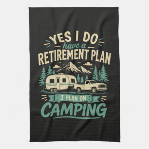 Paño De Cocina Plan de jubilación de camping