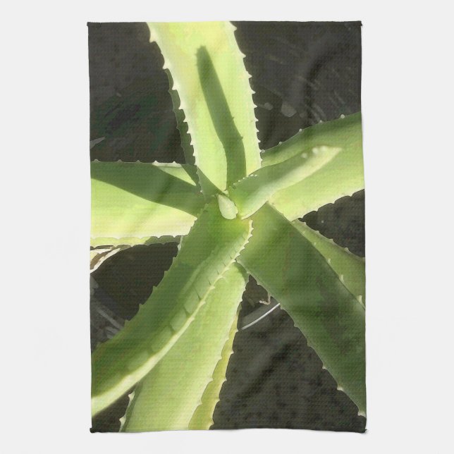 Paño De Cocina Planta de Aloe (Vertical)