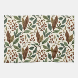 Paño De Cocina Planta de café botánico