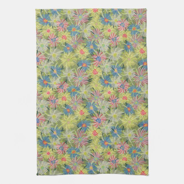 Paño De Cocina Planta de hielo del verano (Vertical)