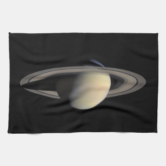 Paño De Cocina Planta gigante de gas Saturno iluminado por Cassin