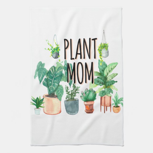 Paño De Cocina Planta Mamá -Jardinería, Regalo De Plantador Para  (Vertical)