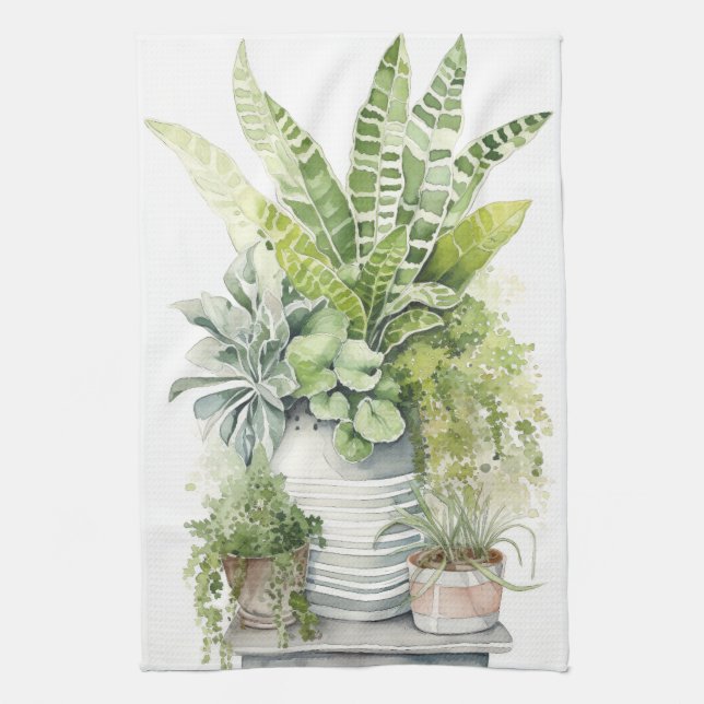 Paño De Cocina Plantas de Interior (Vertical)
