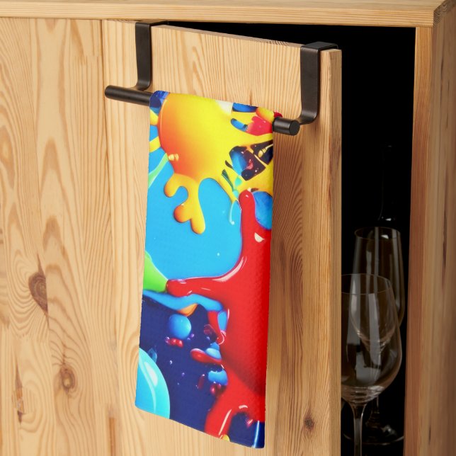 Paño De Cocina Plantas de pintura vibrantes: una instrucción de c (Pliegue de tercios)