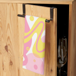 Paño De Cocina Plantas De Swirl Amarillas