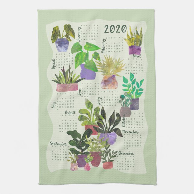 Paño De Cocina Plantas interiores de 2020 (Vertical)