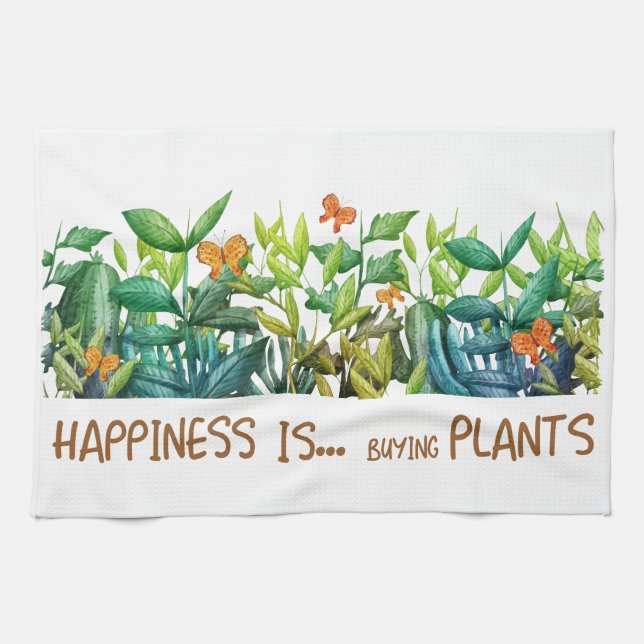 Paño De Cocina Plantas y flores (Horizontal)