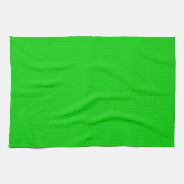 Paño De Cocina Plantilla de fondo verde impactante - propio perso (Horizontal)