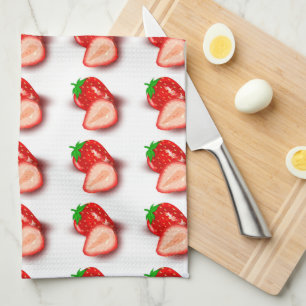 Paño De Cocina Plantilla De Fresas Haga Su Propio Diseño Moderno