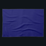 Paño De Cocina Plantilla en blanco elegante de color sólido azul<br><div class="desc">Subir personalizado Añadir tu Monograma Foto inicial o logotipo Nombre de texto Elegante Cocina y Comedor Moderno / Ropa de mesa y cocina / Plantilla en blanco Toalla de cocina de color sólido azul de la Marina oscura.</div>