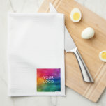 Paño De Cocina Plantilla para el logotipo de la mejor empresa de<br><div class="desc">Personalizado Moderno Elegante Modelo De Logo De La Mejor Empresa De Negocios Toalla De Cocina Blanca.</div>