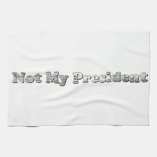 Paño De Cocina plata No es mi presidente